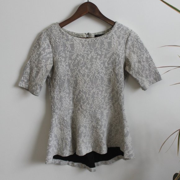 RW&CO white peplum top | S - Picture 1 of 5